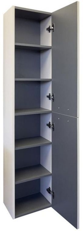 Шкаф пенал Comforty Касабланка 35 00-00017851 подвесной Серый шелк