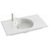 Раковина 91 см Jacob Delafon Odeon Rive Gauche EXAV112-00, белый