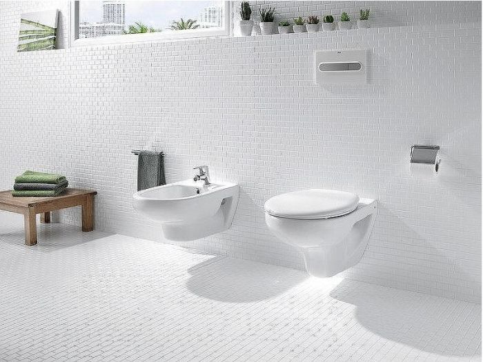 Комплект унитаза Roca Mateo 346200000+ZRU9302815 с инсталляцией Berges Novum L5 040215 с сиденьем и Черной матовой клавишей смыва