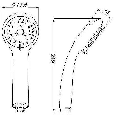 Ручной душ Iddis A11031 Хром