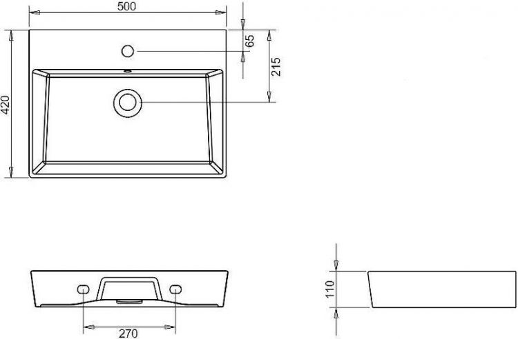 Комплект мебели для ванной DIWO Архангельск 50 цвет Белый