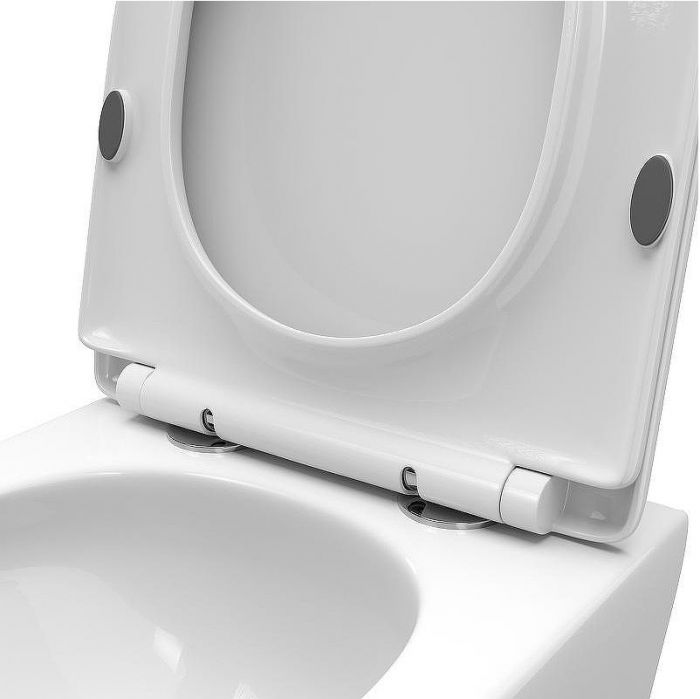 Комплект унитаза BelBagno Uno-Tor BB5177CH-TOR/SC с инсталляцией Tece Profil 9400412 с сиденьем Микролифт и клавишей смыва Хром глянцевый