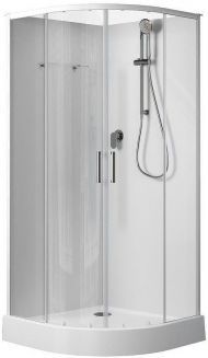 Душевая кабина Aquanet Passion EVO R White 90х90 267252 без гидромассажа