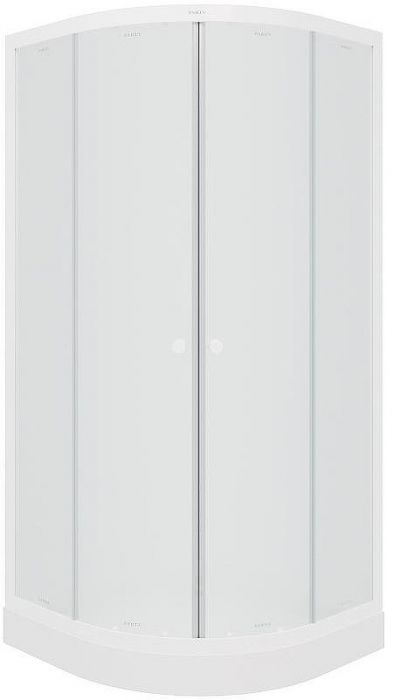 Душевой уголок Parly 80x80 ZF81 9443 профиль Белый стекло матовое