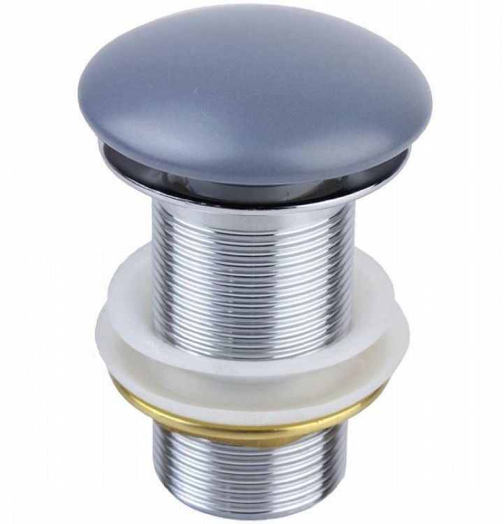 Донный клапан Bronze de Luxe 1001GR click-clack Светло-серый