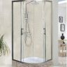 Душевой уголок WeltWasser WW500 С 80х80 10000012445 профиль Хром стекло прозрачное