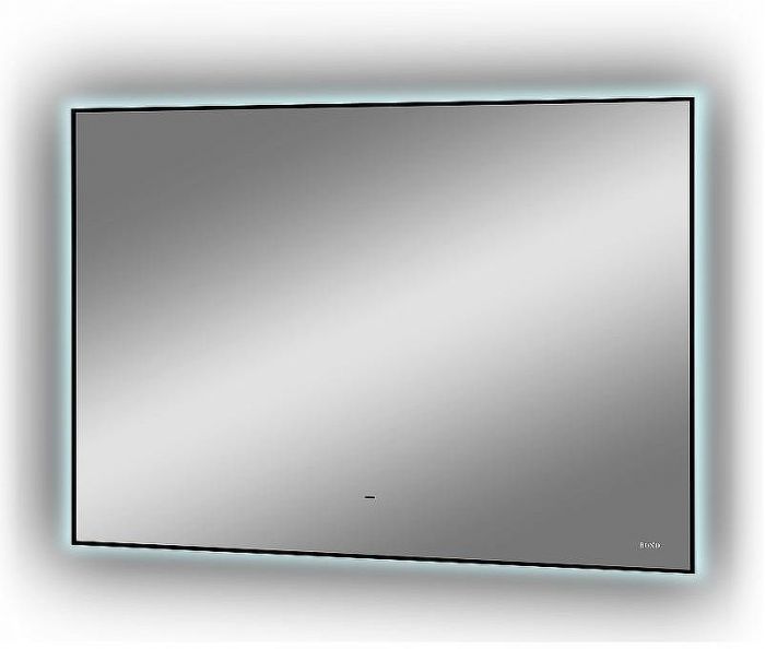 Зеркало Bond Cube 100x80 M36ZE-10080 с подсветкой Черное с бесконтактным выключателем