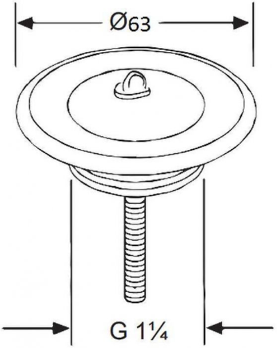 Выпуск для раковины Kludi 1041135-00 Хром