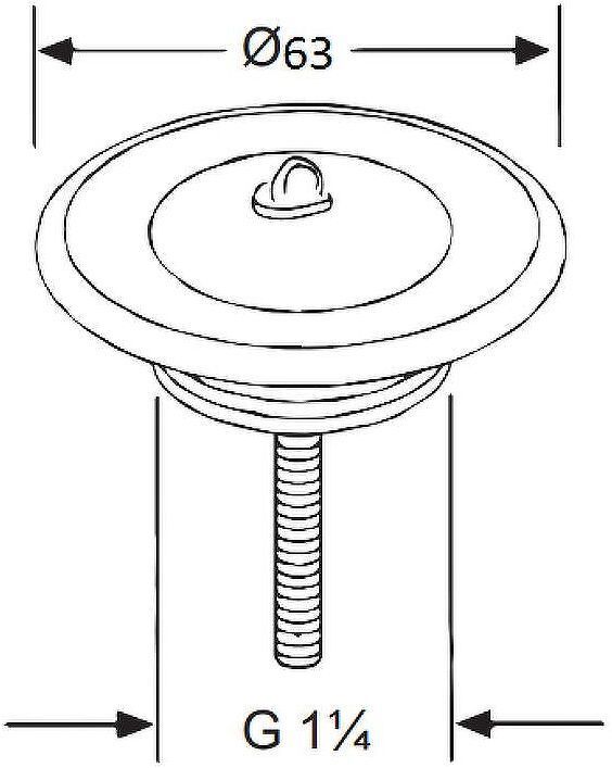 Выпуск для раковины Kludi 1041135-00 Хром