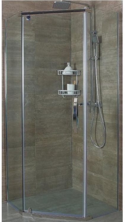 Душевой уголок Alex Baitler 100х100 AB215-100 профиль Хром стекло прозрачное