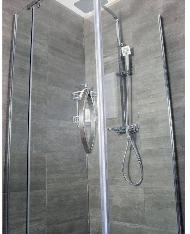 Душевой уголок Alex Baitler 100х100 AB215-100 профиль Хром стекло прозрачное