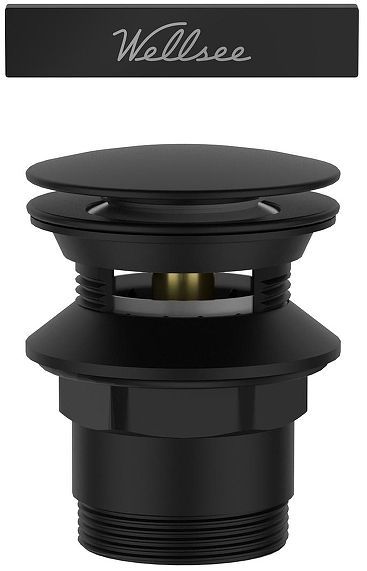 Слив-перелив Wellsee Useful Extras 231919000 click-clack цвет Черный матовый