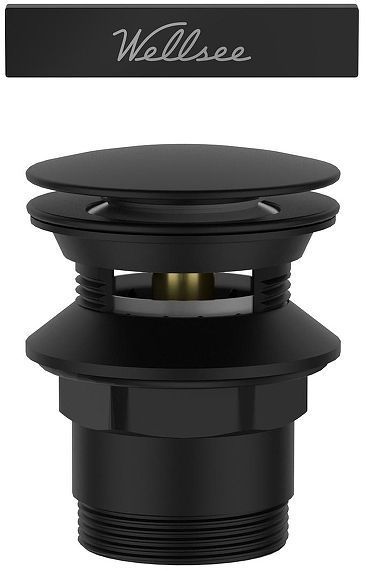 Слив-перелив Wellsee Useful Extras 231919000 click-clack цвет Черный матовый