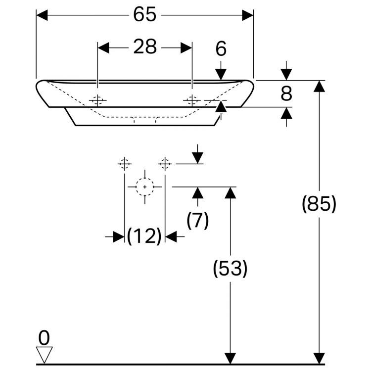 Раковина Geberit myDay 650x480 мм [125465600]
