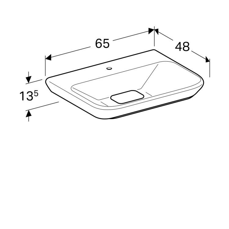Раковина Geberit myDay 650x480 мм [125465600]