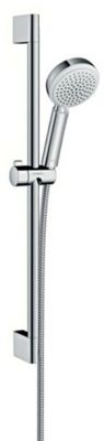 Hansgrohe Crometta Vario Душевой набор: штанга 65см., ручной душ 100, 3jet (Rain, Turbo Rain, массажная), шланг, цвет: белый/хром