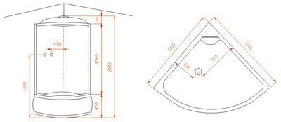 Душевая кабина Arcus AS-113G