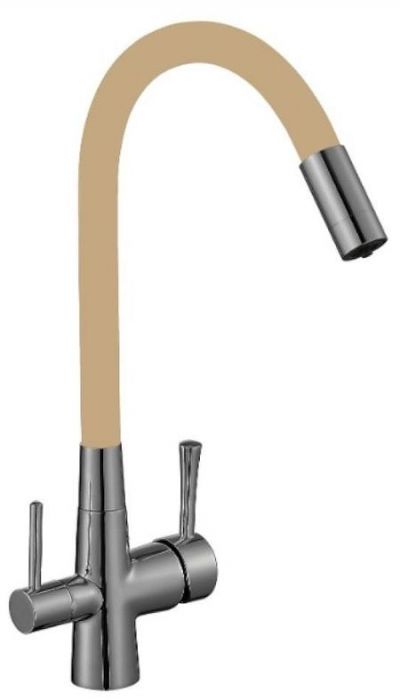 Смеситель для кухни Savol S-L1806L-12 цвет Сатин Бежевый