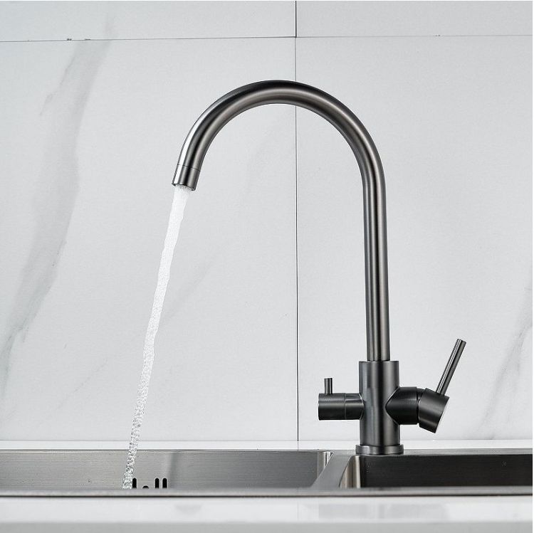 Смеситель для кухни Raffine F108T цвет Оружейная сталь