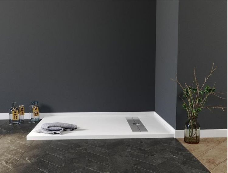 Душевой поддон из искусственного камня Aquanet Delight 120x80 255442 Белый