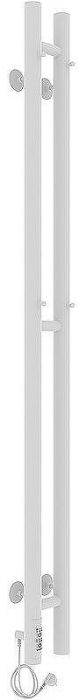 Электрический полотенцесушитель Laris Прайм Дуэт ЧК 80х1200 L 73207630 Белый муар