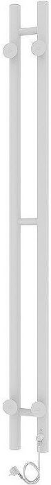 Электрический полотенцесушитель Laris Прайм Дуэт ЧК 80х1200 L 73207630 Белый муар