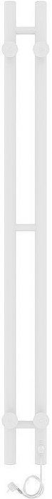 Электрический полотенцесушитель Laris Прайм Дуэт ЧК 80х1200 L 73207630 Белый муар