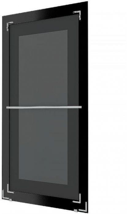 Зеркало Evoform Exclusive-G Floor 200х109 BY 6394 с гравировкой в багетной раме - Белая кожа с хромом 78