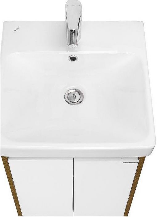 Тумба под раковину Aquaton Сканди Doors 45 1A278701SDZ90 Белый глянец Дуб рустикальный