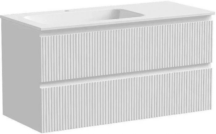 Тумба под раковину Sancos Snob T 100 L SNT100LW подвесная Bianco