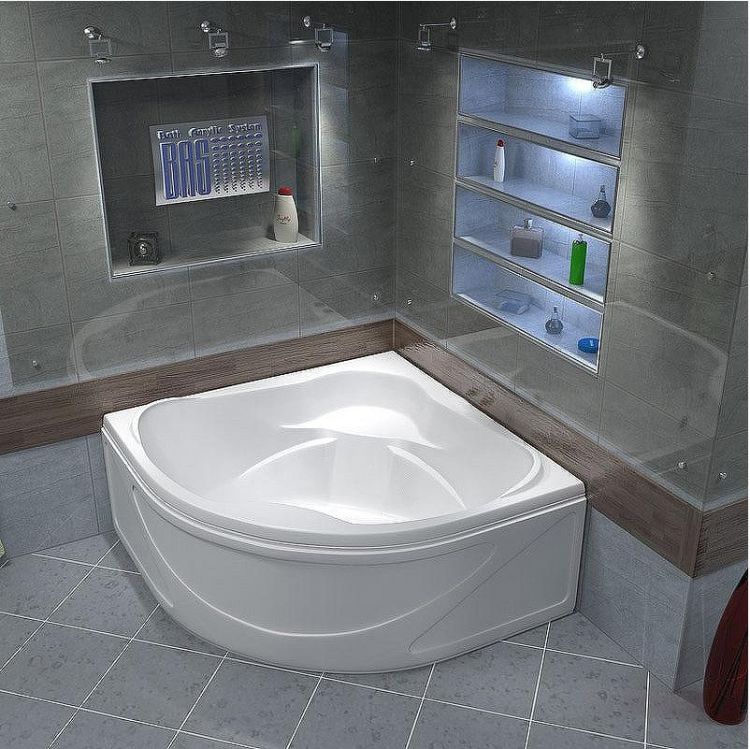 Акриловая ванна Bas Хатива 143x143 В 00042 без гидромассажа Акриловая ванна Bas Хатива 143x143 В 00042 без гидромассажа