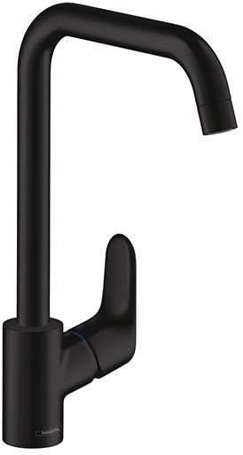 Hansgrohe Focus Кухонный смеситель для кухни, 260, однорычажный, цвет: черный матовый