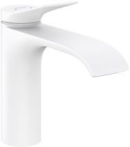 Hansgrohe Vivenis Смеситель для раковины, на 1 отв., с донным клапаном, цвет: белый матовый
