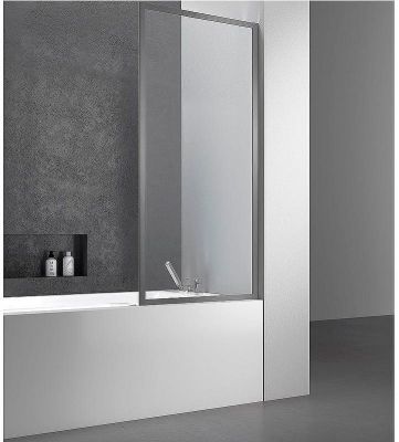 Шторка на ванну Vincea 70x140 VSB-41700CLGM профиль Вороненая сталь стекло прозрачное