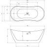 Акриловая ванна Abber 180х80 AB9322 без гидромассажа