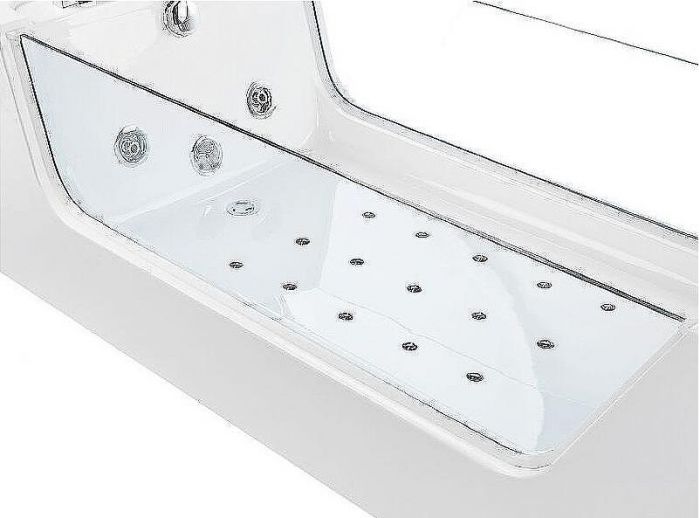 Акриловая ванна Ceruttispa С-453A 180x80 10352 с гидромассажем