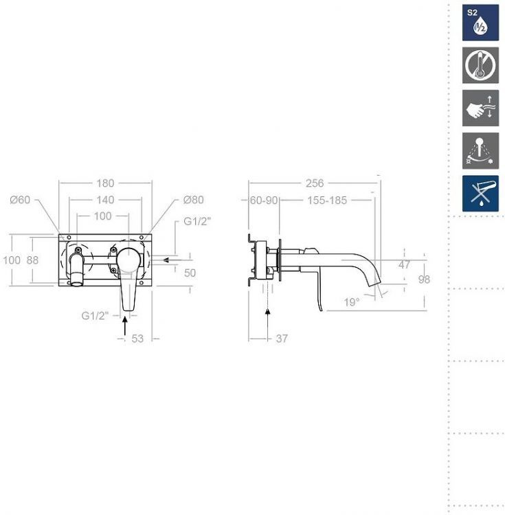 Смеситель для раковины Ramonsoler Ypsilon Plus 642102 Хром Смеситель для раковины Ramonsoler Ypsilon Plus 642102 Хром
