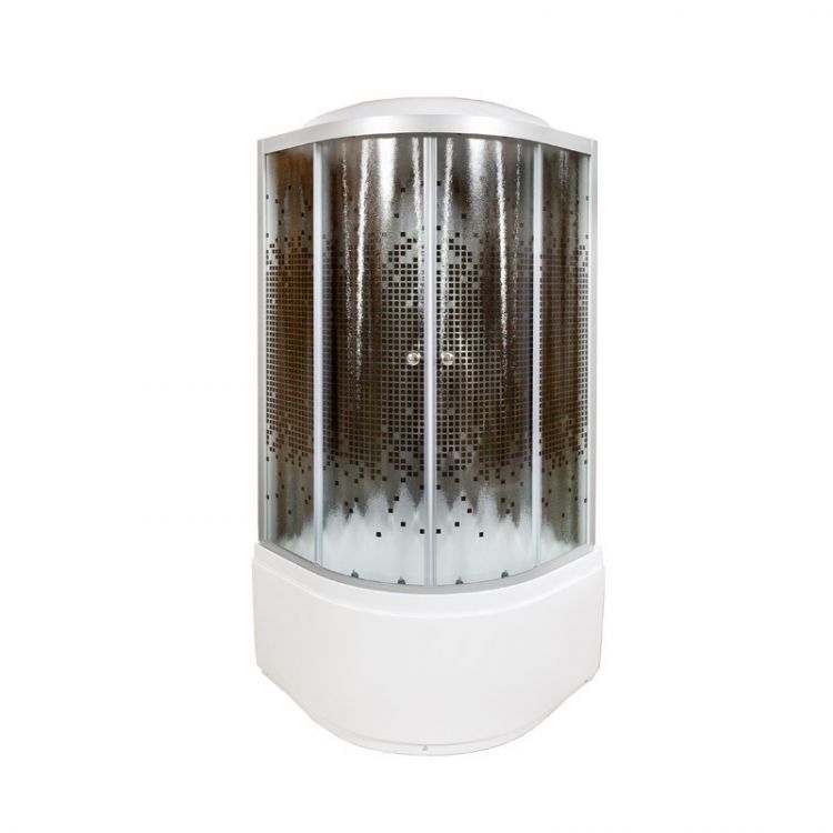 Душевая кабина Deto L 890 с гидромассажем BLACK 90x90x215