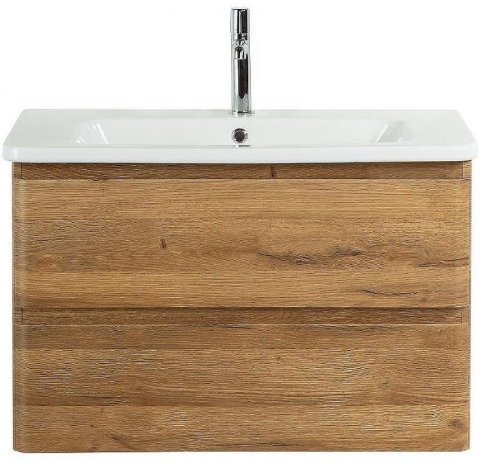 Тумба под раковину BelBagno 80 ALBANO-CER-800-2C-SO-RR подвесная Rovere Rustico