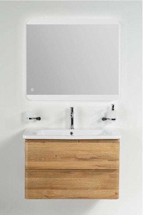Тумба под раковину BelBagno 80 ALBANO-CER-800-2C-SO-RR подвесная Rovere Rustico