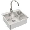 Кухонная мойка Alveus Quarto 10 BRS-90 550x480 1124382 Брашированная сталь