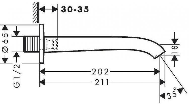 Излив для смесителя Hansgrohe Vivenis 75410700 Белый матовый Излив для смесителя Hansgrohe Vivenis 75410700 Белый матовый