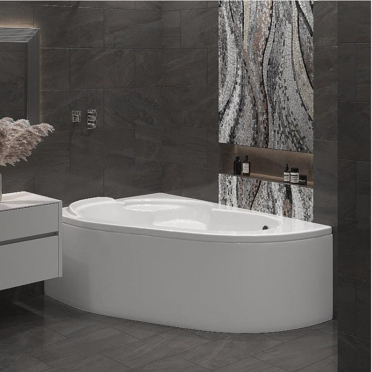 Акриловая ванна Corpa Nera Siena 170x110 R CN05005WHR без гидромассажа