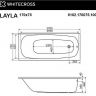 Акриловая ванна Whitecross Layla 170x75 0102.170075.100.SMARTNANO.CR с гидромассажем Акриловая ванна Whitecross Layla 170x75 0102.170075.100.SMARTNANO.CR с гидромассажем