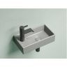 Умывальник CERAMICANOVA Element подвесной прямоугольный (чаша справа, отверстие под смеситель слева) цвет антрацит матовый CN6051RMH