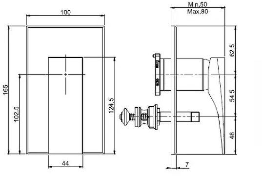 Смеситель для душа Fima Carlo Frattini Zeta F3969X2NS цвет Черный матовый Смеситель для душа Fima Carlo Frattini Zeta F3969X2NS цвет Черный матовый