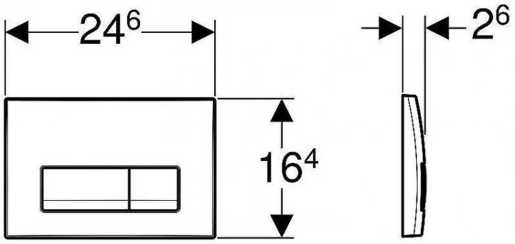 Клавиша смыва Geberit Delta 50 115.119.11.1 Альпийский белый