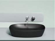 Умывальник CERAMICANOVA Element чаша накладная овальная (цвет Чёрный Матовый) CN6049MB