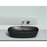 Умывальник CERAMICANOVA Element чаша накладная овальная (цвет Чёрный Матовый) CN6049MB