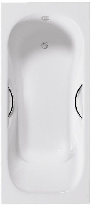 Чугунная ванна Delice Malibu 180х80 DLR230610R с отверстиями под ручки без антискользящего покрытия